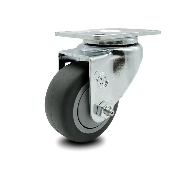 3 Inch Thermoplastic Rubber Wheel Swivel Top Plate Caster